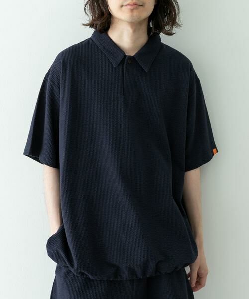 Sonny Label / サニーレーベル Tシャツ | カットシアサッカー襟付きプルオーバー | 詳細11