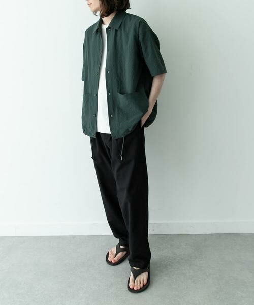 Sonny Label / サニーレーベル シャツ・ブラウス | シアサッカーショートスリーブコーチシャツ | 詳細5