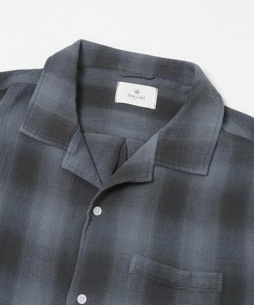 Sonny Label / サニーレーベル シャツ・ブラウス | オーバーダイチェックショートスリーブシャツ | 詳細5