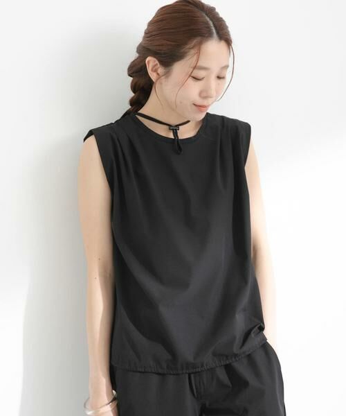 Sonny Label / サニーレーベル その他トップス | SLAB　ドロストフレンチラッシュトップス（ブラック）