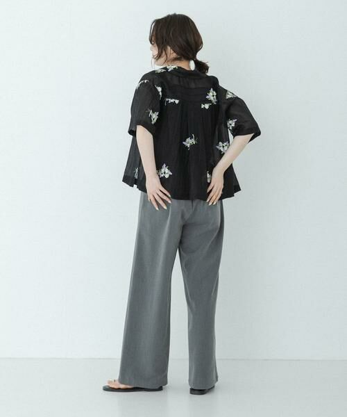 Sonny Label / サニーレーベル シャツ・ブラウス | フラワー刺繍ジャガードシャツ | 詳細16