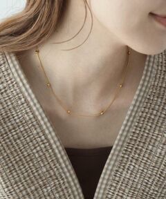 Sonny Label / サニーレーベル ネックレス・ペンダント・チョーカー | ステンレスボール×スネークチェーンネックレス