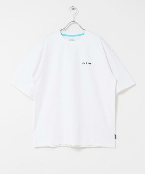 Sonny Label / サニーレーベル Tシャツ | REEF　1POINT LOGO RASH SHORT-SLEEVE T-SHIRTS（ホワイト）