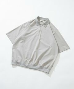 Sonny Label / サニーレーベル シャツ・ブラウス | ドットメッシュハーフジッププルオーバー