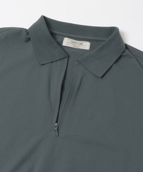 Sonny Label / サニーレーベル シャツ・ブラウス | ドットメッシュハーフジッププルオーバー | 詳細14