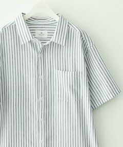 Sonny Label / サニーレーベル シャツ・ブラウス | 接触冷感リネン混ショートスリーブシャツ