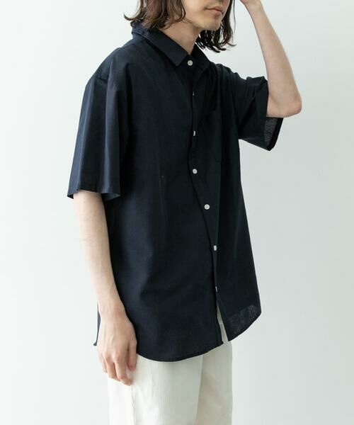 Sonny Label / サニーレーベル シャツ・ブラウス | 接触冷感リネン混ショートスリーブシャツ | 詳細9