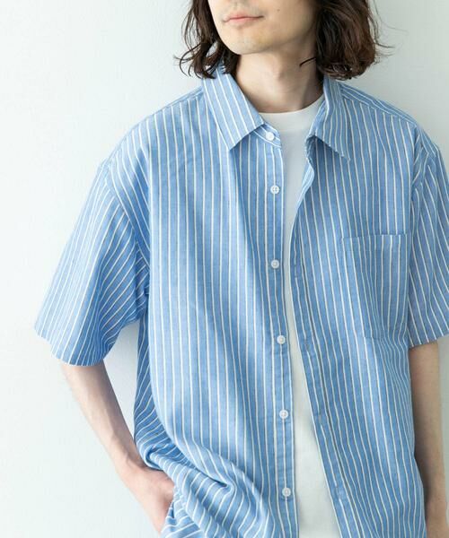 Sonny Label / サニーレーベル シャツ・ブラウス | 接触冷感リネン混ショートスリーブシャツ | 詳細24