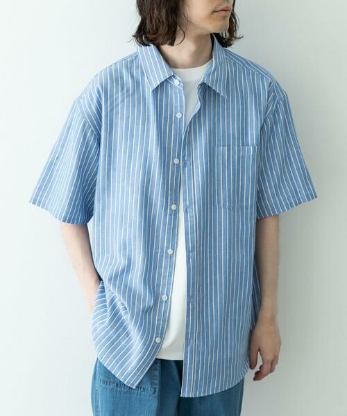Sonny Label / サニーレーベル シャツ・ブラウス | 接触冷感リネン混ショートスリーブシャツ | 詳細26