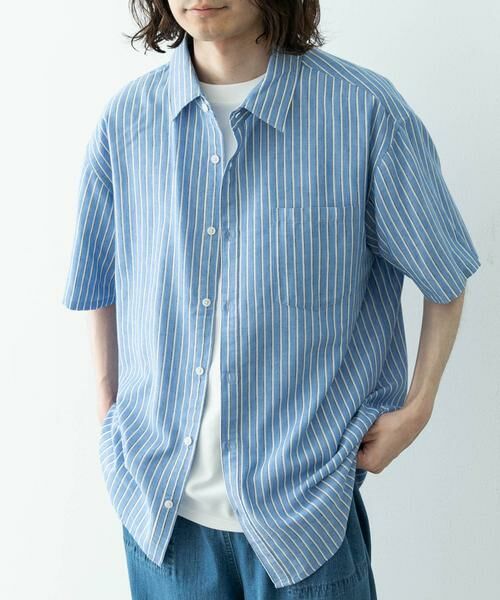 Sonny Label / サニーレーベル シャツ・ブラウス | 接触冷感リネン混ショートスリーブシャツ | 詳細27