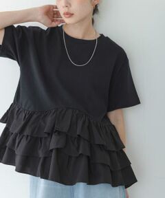 Sonny Label / サニーレーベル Tシャツ | ペプラムフリルカットソー