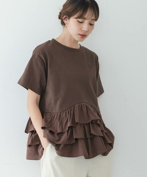 Sonny Label / サニーレーベル Tシャツ | ペプラムフリルカットソー | 詳細3