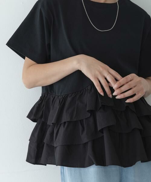 Sonny Label / サニーレーベル Tシャツ | ペプラムフリルカットソー | 詳細21