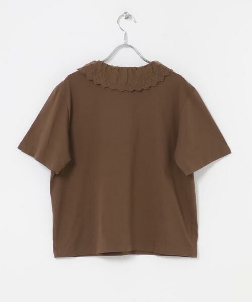 Sonny Label / サニーレーベル Tシャツ | Vネックフリルレースカラープルオーバー | 詳細11