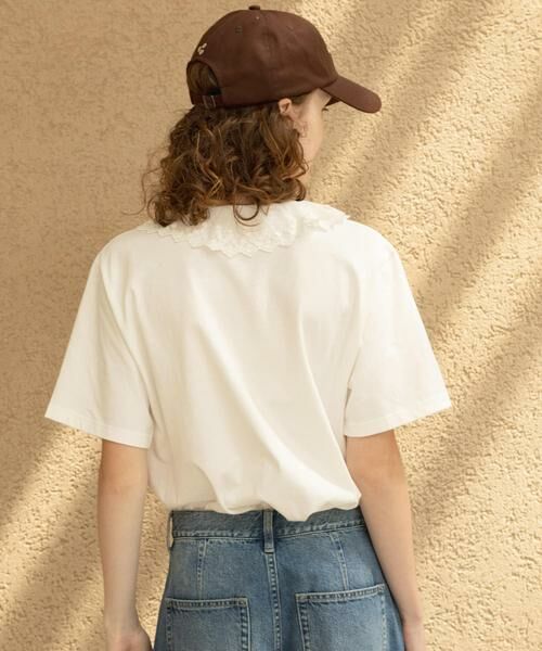 Sonny Label / サニーレーベル Tシャツ | Vネックフリルレースカラープルオーバー | 詳細19