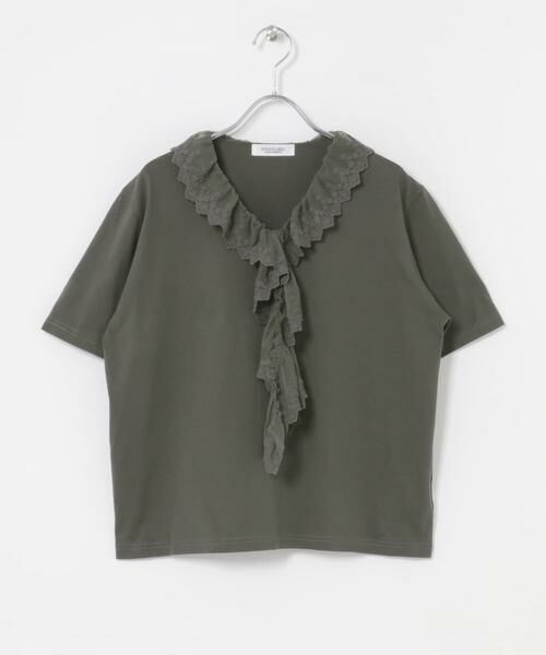 Sonny Label / サニーレーベル Tシャツ | Vネックフリルレースカラープルオーバー | 詳細30