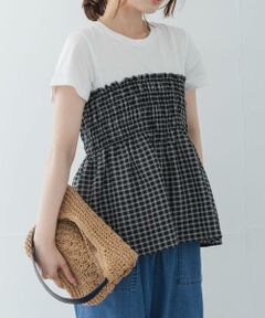 Sonny Label / サニーレーベル Tシャツ | シャーリングビスチェコンビプルオーバー
