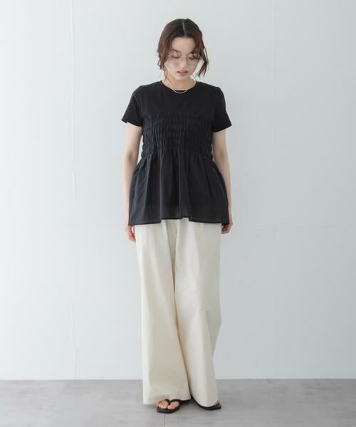 Sonny Label / サニーレーベル Tシャツ | シャーリングビスチェコンビプルオーバー | 詳細5