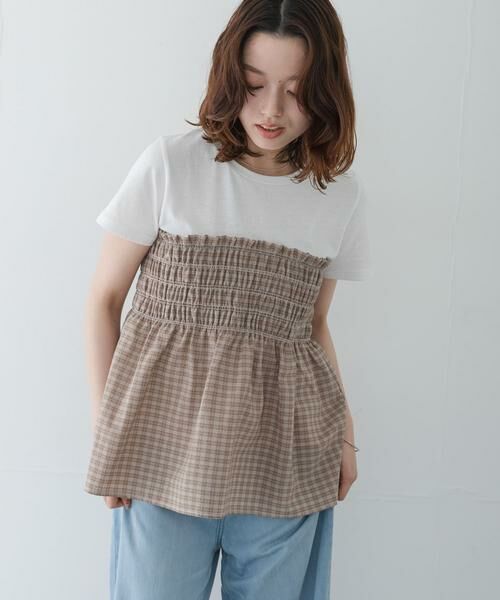 Sonny Label / サニーレーベル Tシャツ | シャーリングビスチェコンビプルオーバー | 詳細18