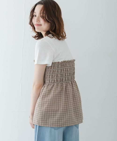 Sonny Label / サニーレーベル Tシャツ | シャーリングビスチェコンビプルオーバー | 詳細20