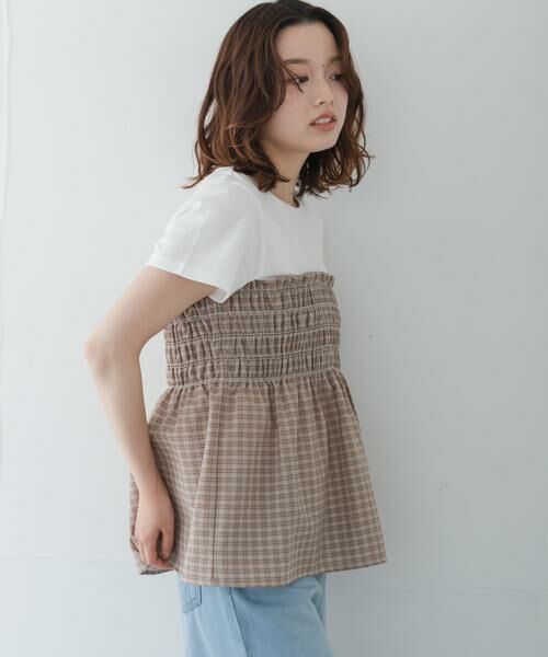 Sonny Label / サニーレーベル Tシャツ | シャーリングビスチェコンビプルオーバー | 詳細21