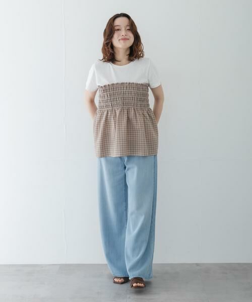 Sonny Label / サニーレーベル Tシャツ | シャーリングビスチェコンビプルオーバー | 詳細22