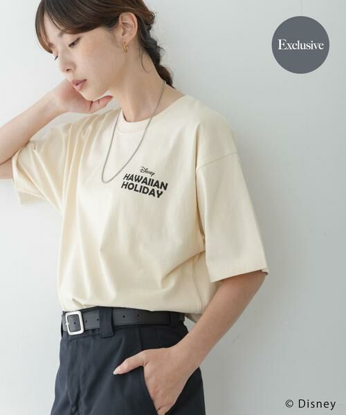 Sonny Label / サニーレーベル Tシャツ | 別注/DISNEY/ポスターアートTシャツ（アイボリー）