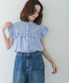 Sonny Label / サニーレーベル シャツ・ブラウス | スタンドカラーフリルシャツブラウス