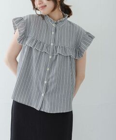 Sonny Label / サニーレーベル シャツ・ブラウス | スタンドカラーフリルシャツブラウス