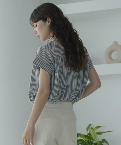Sonny Label / サニーレーベル シャツ・ブラウス | ドビーストライプフリルフレンチシャツ | 詳細27