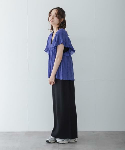 Sonny Label / サニーレーベル シャツ・ブラウス | 楊柳ドビーシャーリングブラウス | 詳細5