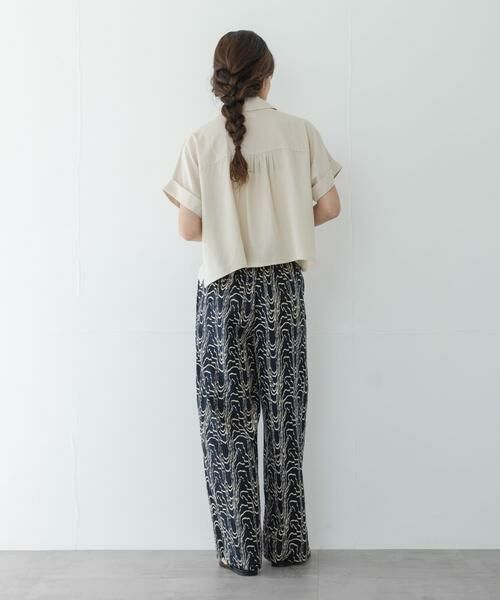 Sonny Label / サニーレーベル シャツ・ブラウス | リネン混クロップドドルマンシャツ | 詳細21