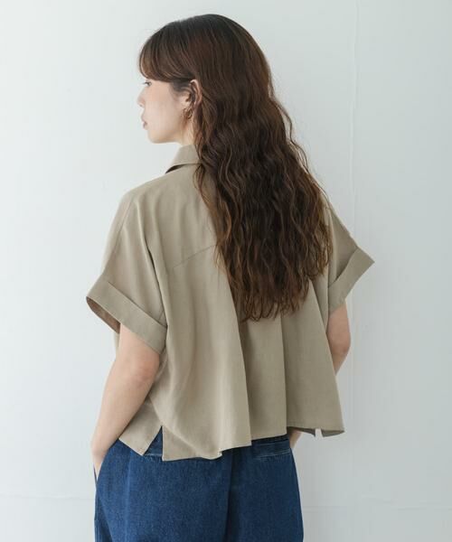 Sonny Label / サニーレーベル シャツ・ブラウス | リネン混クロップドドルマンシャツ | 詳細28