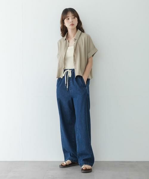 Sonny Label / サニーレーベル シャツ・ブラウス | リネン混クロップドドルマンシャツ | 詳細29