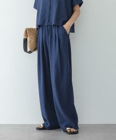 Sonny Label / サニーレーベル その他パンツ | リネン混イージーワイドパンツ