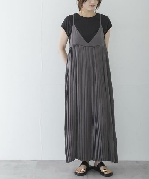 Sonny Label / サニーレーベル ワンピース | 『WEB限定』Tシャツ×プリーツキャミワンピース SET | 詳細16