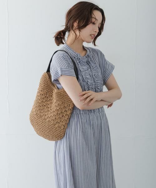 Sonny Label / サニーレーベル ワンピース | ドビーストライプフリルシャツワンピース | 詳細10