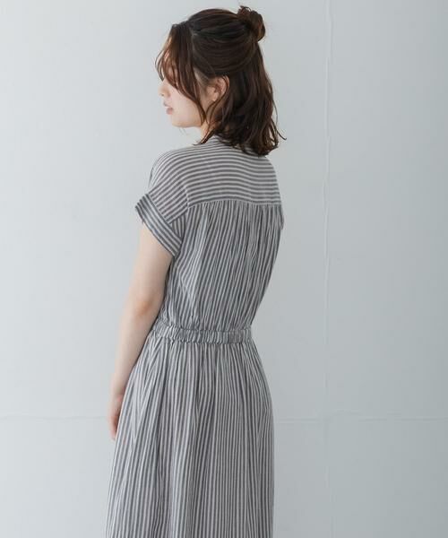 Sonny Label / サニーレーベル ワンピース | ドビーストライプフリルシャツワンピース | 詳細24