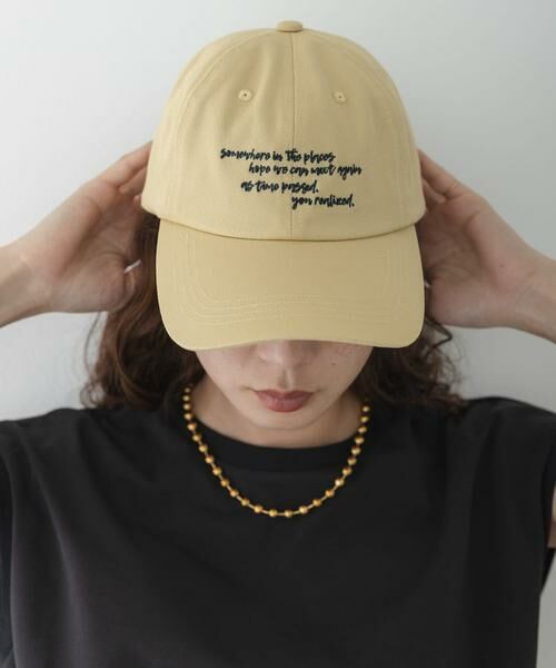 Sonny Label / サニーレーベル キャップ | エンブロイダリーメッセージキャップ（イエロー）