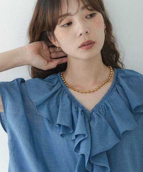 Sonny Label / サニーレーベル ネックレス・ペンダント・チョーカー | ステンレスラージボールチェーンネックレス | 詳細4