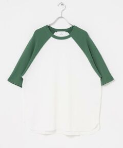Sonny Label / サニーレーベル Tシャツ | 配色ワッフルラグランショートスリーブTシャツ