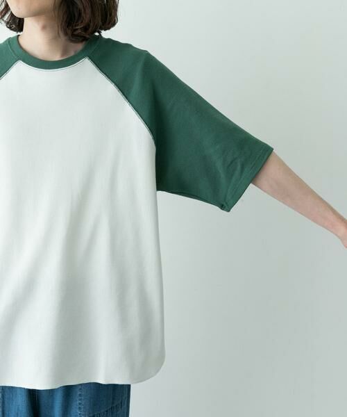 Sonny Label / サニーレーベル Tシャツ | 配色ワッフルラグランショートスリーブTシャツ | 詳細10