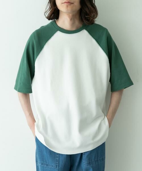 Sonny Label / サニーレーベル Tシャツ | 配色ワッフルラグランショートスリーブTシャツ | 詳細3