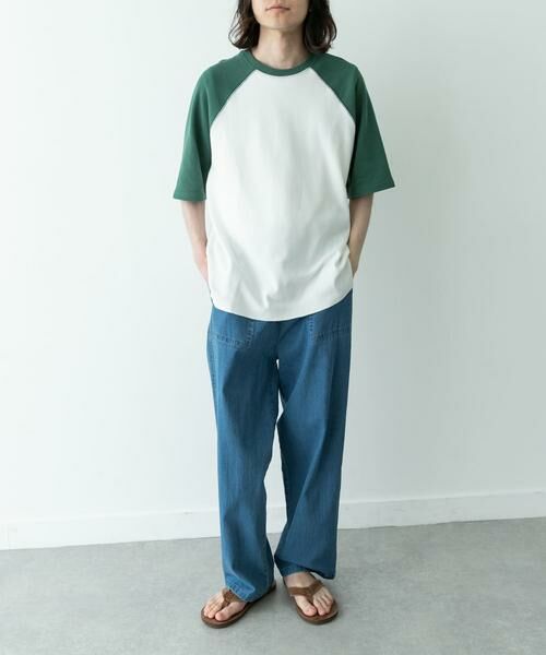 Sonny Label / サニーレーベル Tシャツ | 配色ワッフルラグランショートスリーブTシャツ | 詳細4