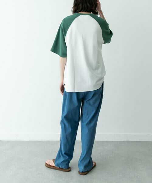 Sonny Label / サニーレーベル Tシャツ | 配色ワッフルラグランショートスリーブTシャツ | 詳細5