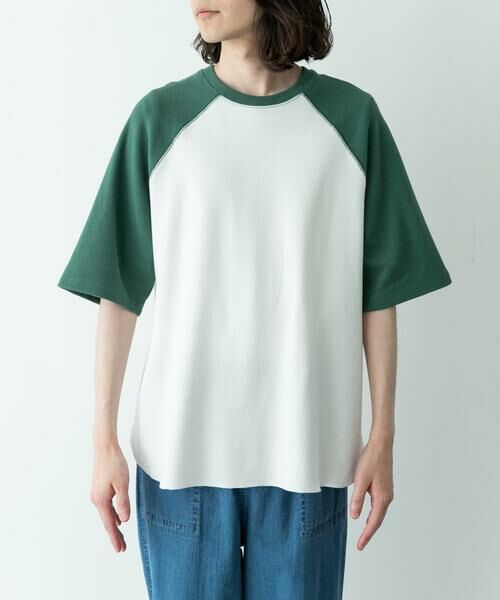 Sonny Label / サニーレーベル Tシャツ | 配色ワッフルラグランショートスリーブTシャツ | 詳細7