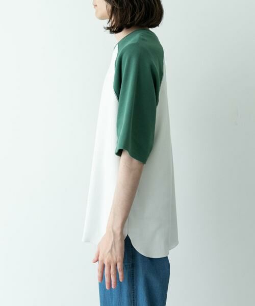 Sonny Label / サニーレーベル Tシャツ | 配色ワッフルラグランショートスリーブTシャツ | 詳細8