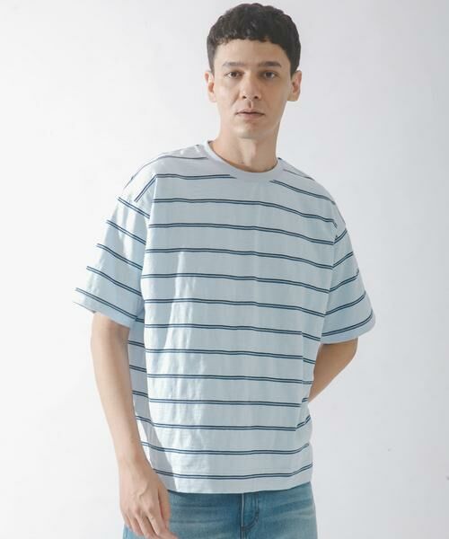 Sonny Label / サニーレーベル Tシャツ | スラブ天竺ボーダーショートスリーブTシャツ | 詳細1