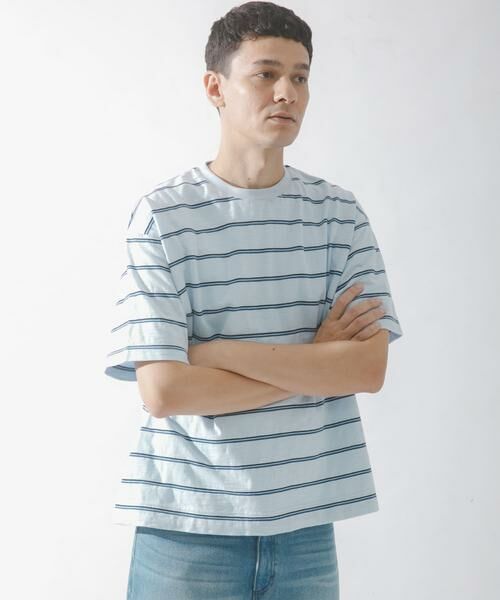 Sonny Label / サニーレーベル Tシャツ | スラブ天竺ボーダーショートスリーブTシャツ | 詳細3
