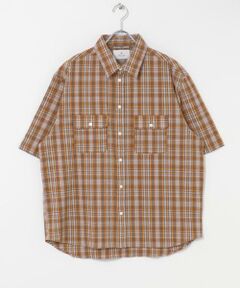 Sonny Label / サニーレーベル シャツ・ブラウス | ワッシャーチェックショートスリーブシャツ